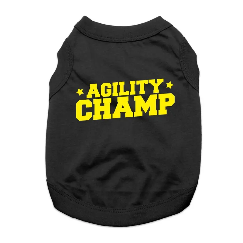 Agility Champ Dog Shirt - Black
