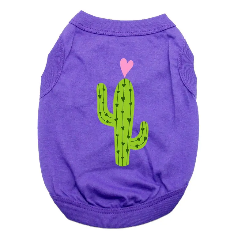 Cactus Dog Shirt - Purple
