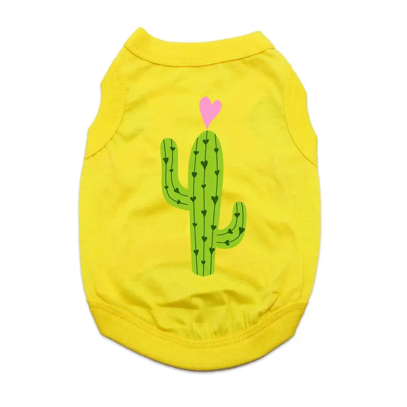 Cactus Dog Shirt - Yellow