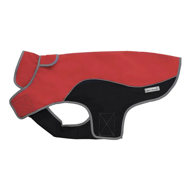 Cloak & Dawggie Precision Fit Sport Dog Parka - Red and Black