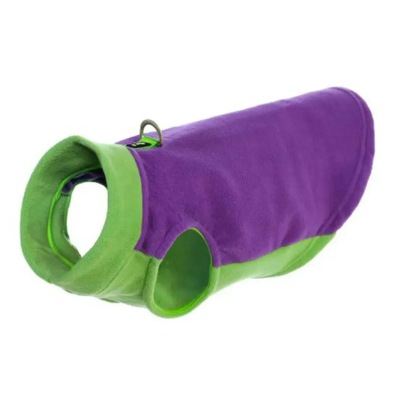 Gooby Half Stretch Fleece Dog Vest - Purple
