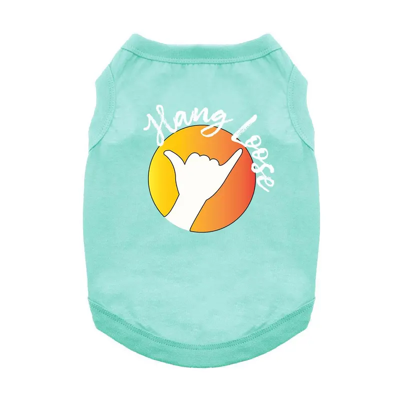 Hang Loose Dog Shirt - Aqua
