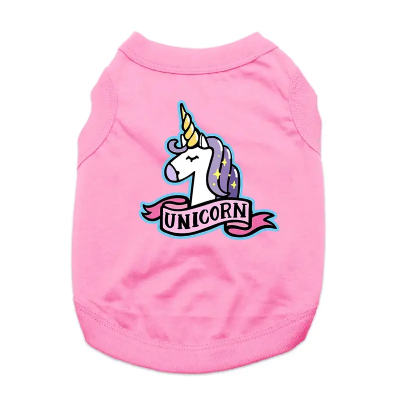 Unicorn Dog Shirt - Pink