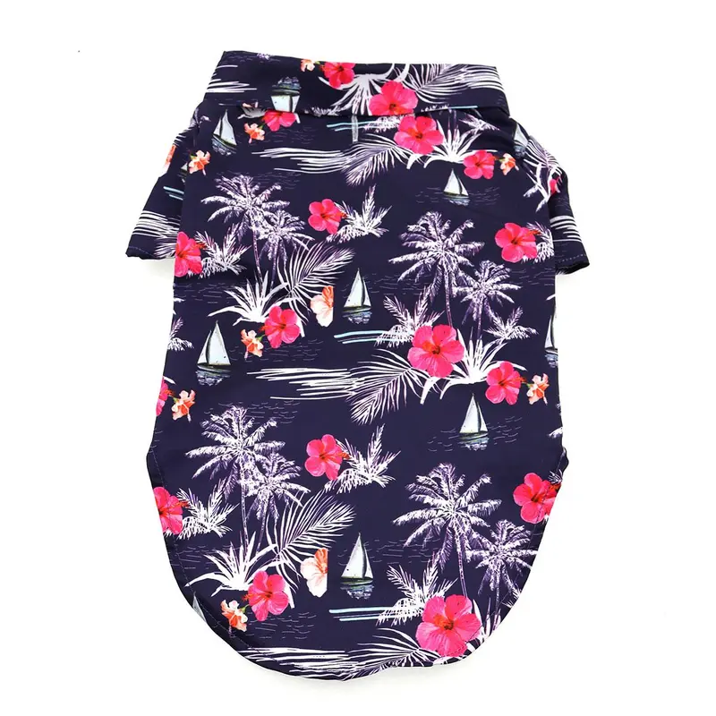 Hawaiian Camp Shirt by Doggie Design - Moonlight Sails