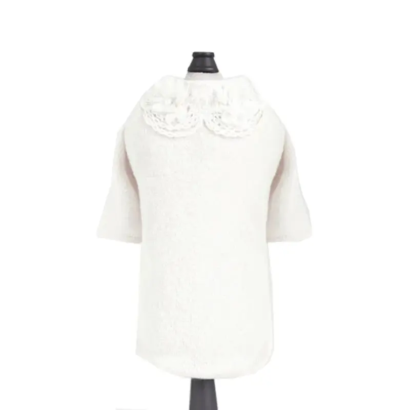 Hello Doggie Sweet Magnolia Dog Sweater - White