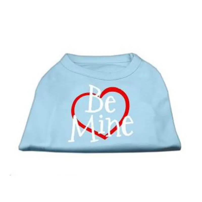Mirage Be Mine Screen Print Dog Tank - Baby Blue