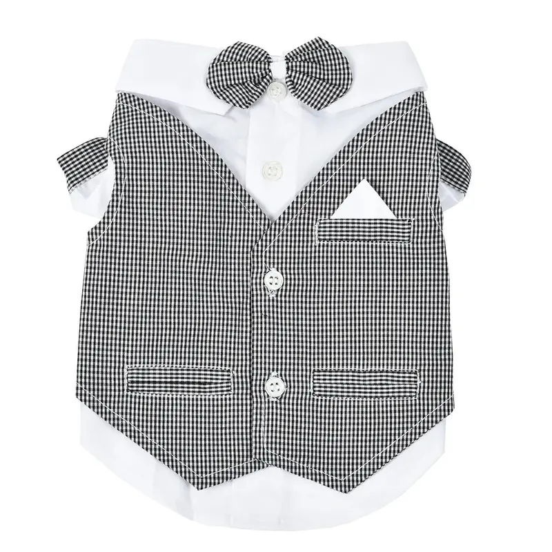 Oscar Newman License to Chill Dog Tuxedo - Black and White Check