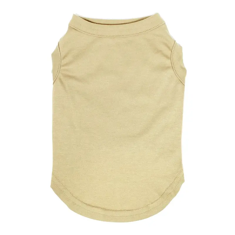 Plain Dog and Cat Shirt - Tan