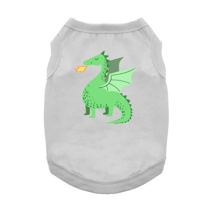 Cute Dragon Dog Shirt - Gray