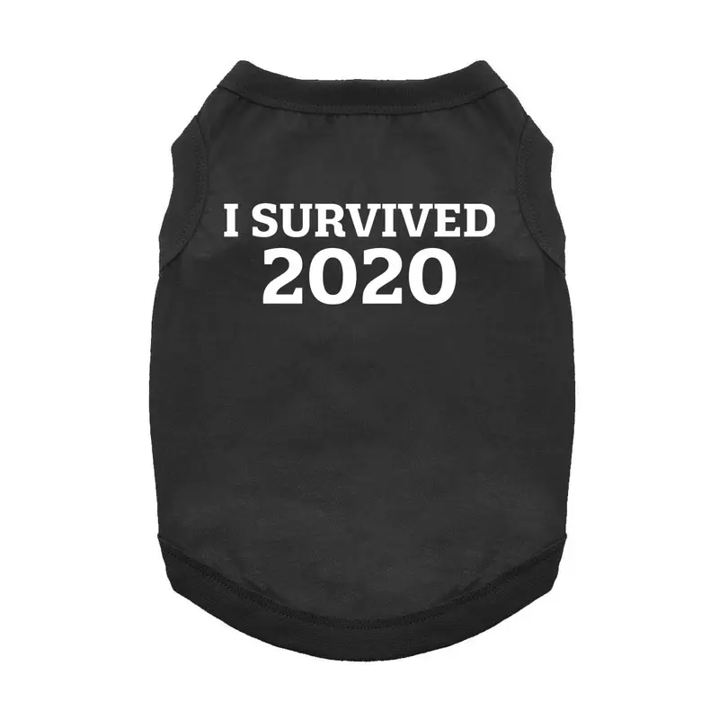 I Survived 2020 Dog and Cat Shirt - Black