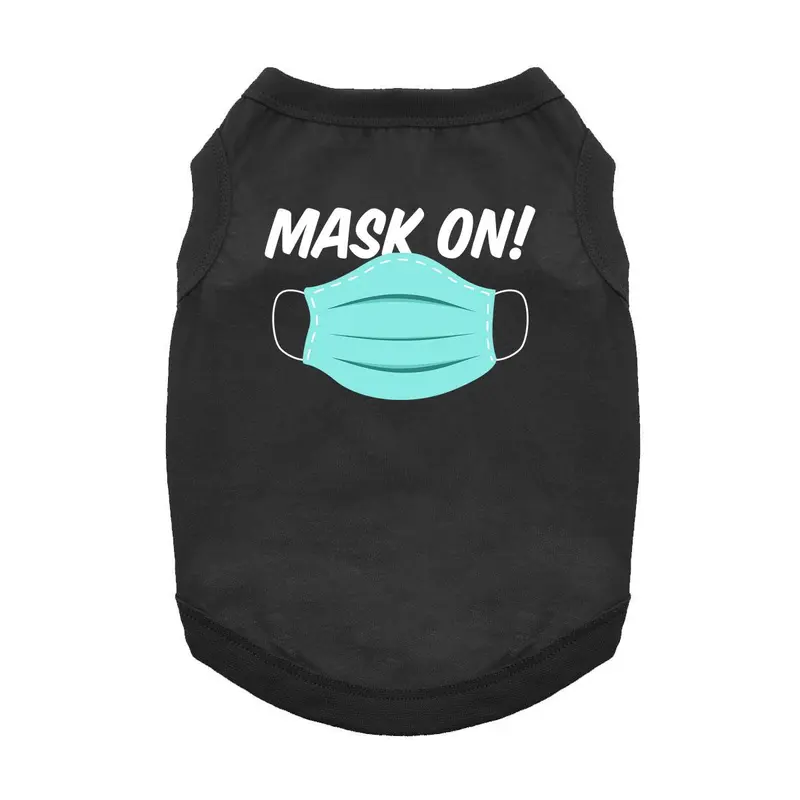 Mask On! Dog Shirt - Black