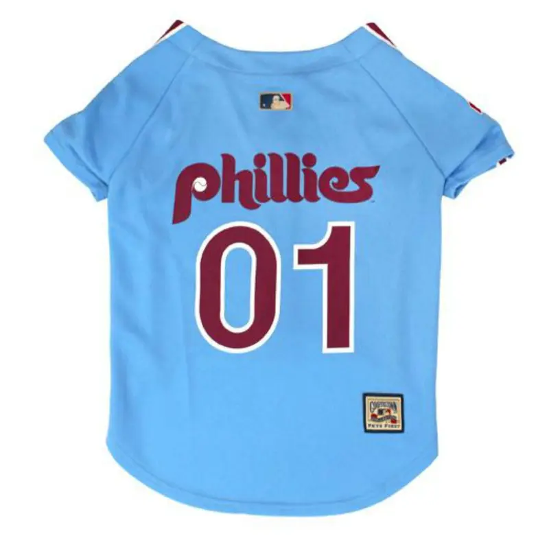 Philadelphia Phillies Baseball Dog Jersey - Throwback