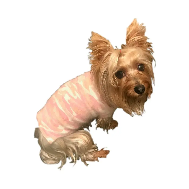 The Dog Squad Camouflage Mockneck Dog Sweater - Blush