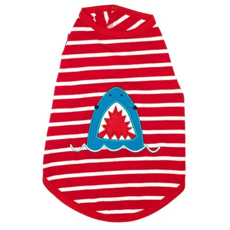 Worthy Dog Shark Dog T-Shirt - Red