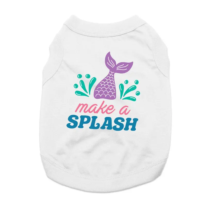 Make a Splash Dog and Cat Shirt - White