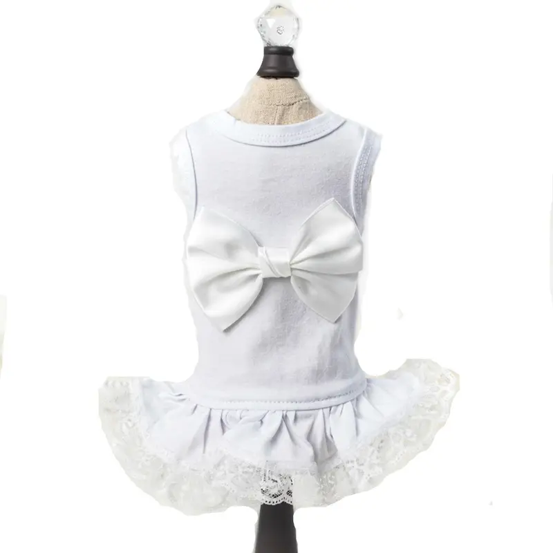 Hello Doggie Ballerina Dog Dress - White