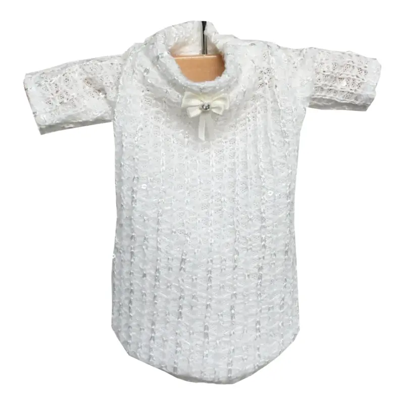 Hello Doggie Destiny Dog Sweater - White