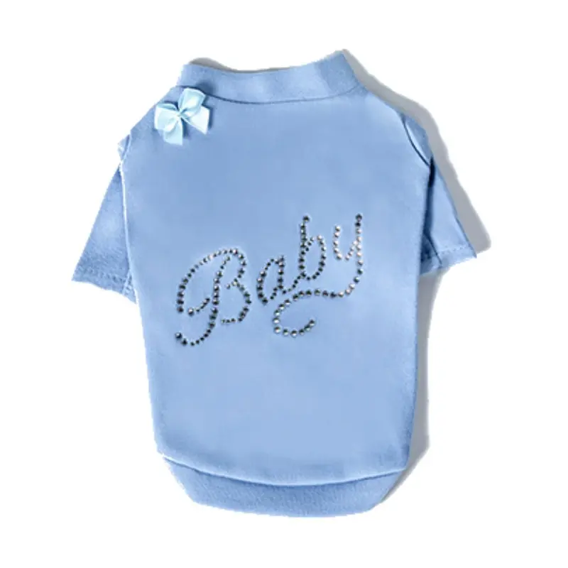 Hello Doggie Baby Dog T-Shirt - Blue