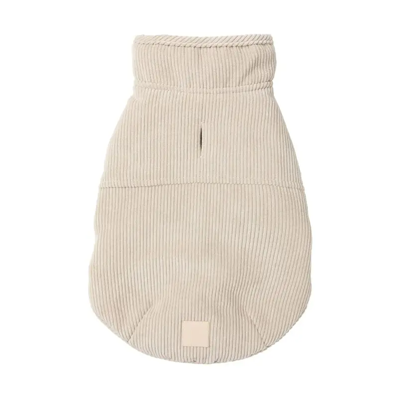 FuzzYard Life Corduroy Dog Jacket - Sandstone