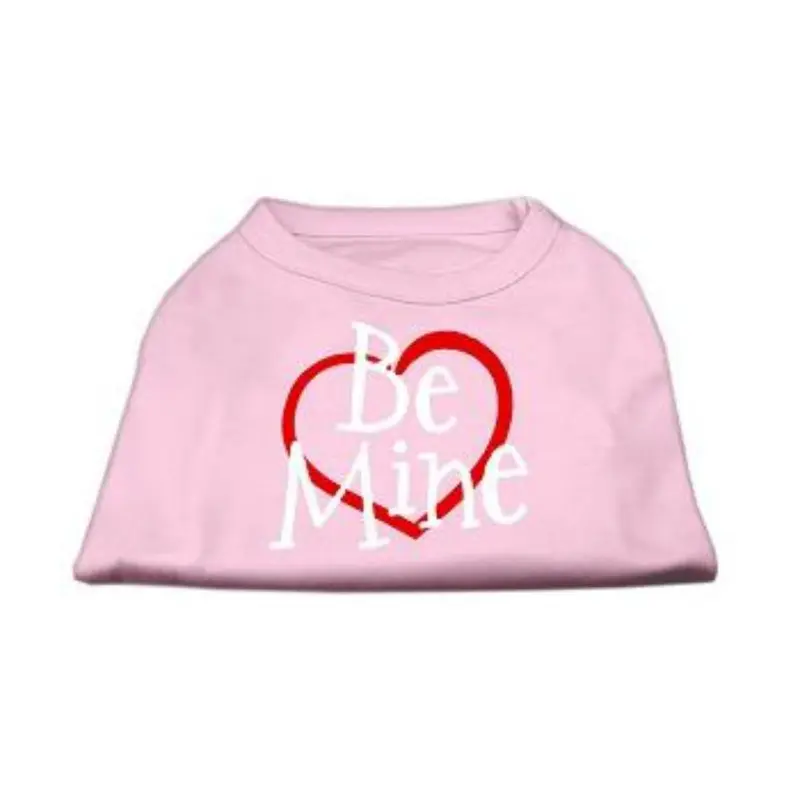 Mirage Be Mine Screen Print Dog Tank - Light Pink
