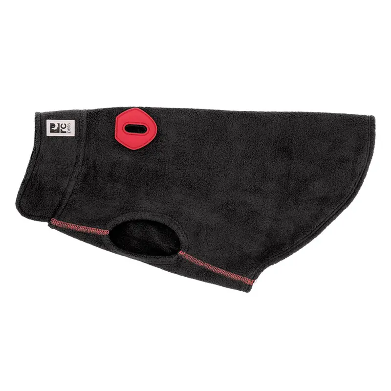 RC Pet Baseline Fleece Dog Pullover - Black and Goji Berry