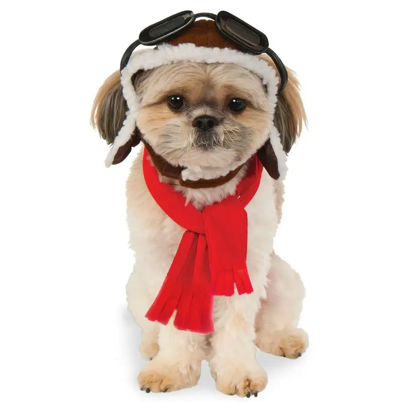 Aviator Scarf and Hat Dog Costume Set by Rubies