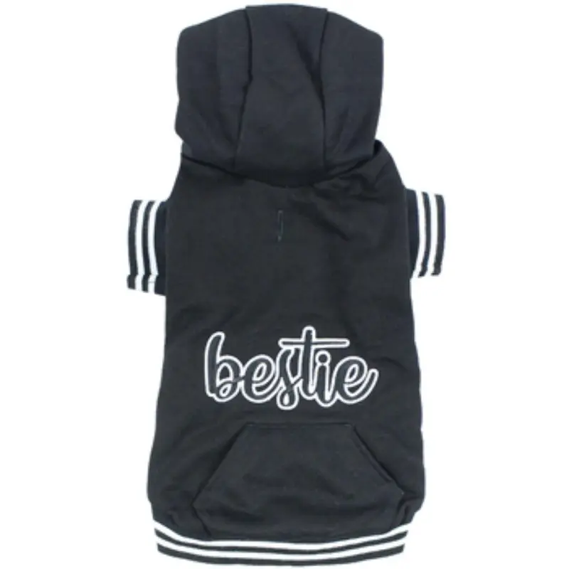 Bestie Dog Hoodie by Parisian Pet - Black