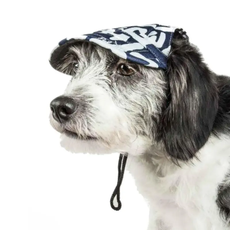 Pet Life Bone Cappa UV Protectant Dog Hat Cap - Zebra Graffiti