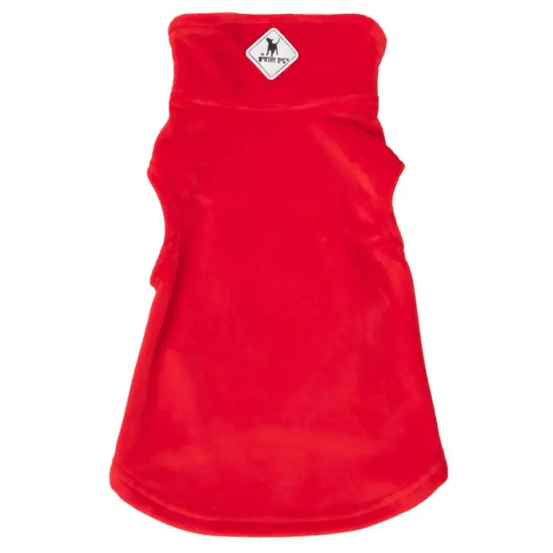 Worthy Dog Brighton Cozy Dog Pullover - Red