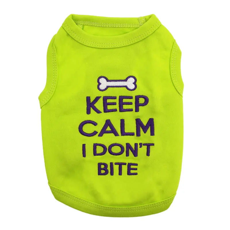 Keep Calm I Don't Bite Dog Tank - Green