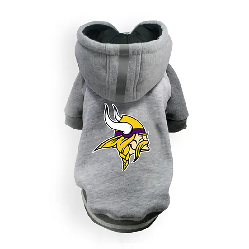 Little Earth Minnesota Vikings NFL Dog Hoodie - Gray