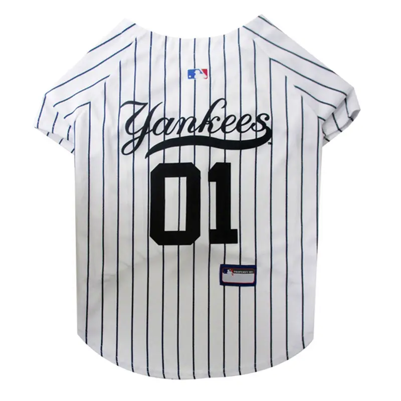 New York Yankees Officially Licensed Dog Jersey - Pinstripe