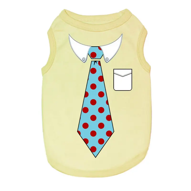 Tie Dog Tank by Parisian Pet - Yellow