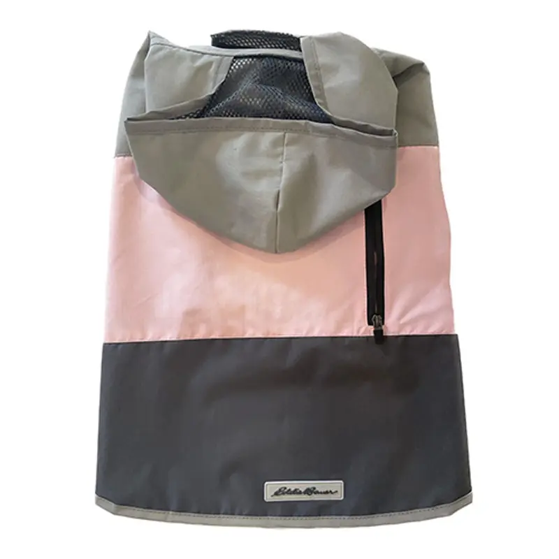Eddie Bauer Ravenna Colorblock Windbreaker Dog Jacket - Pink/Gray