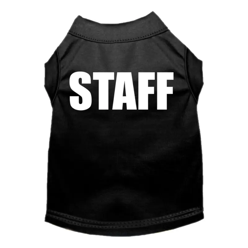 Mirage Halloween Staff Costume Dog Shirt - Black