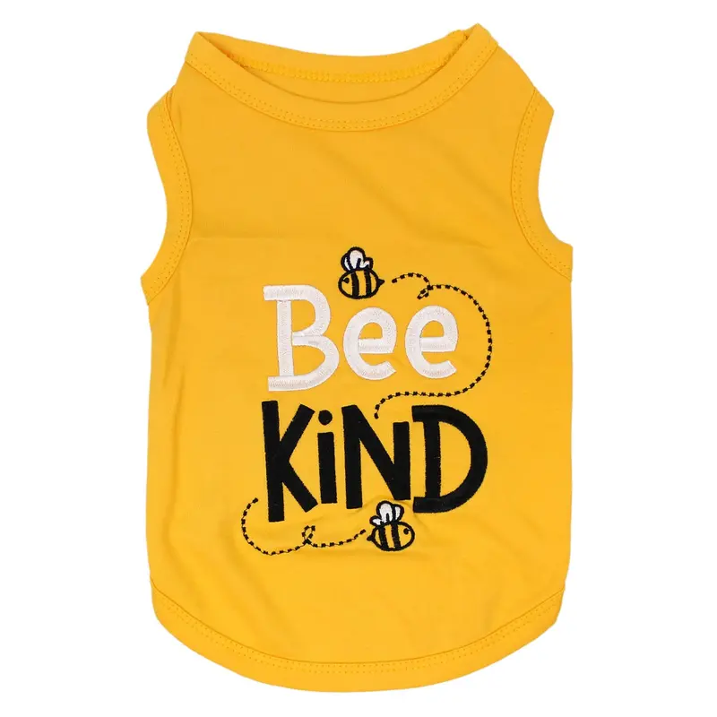 Parisian Pet Bee Kind Dog Tank - Yellow