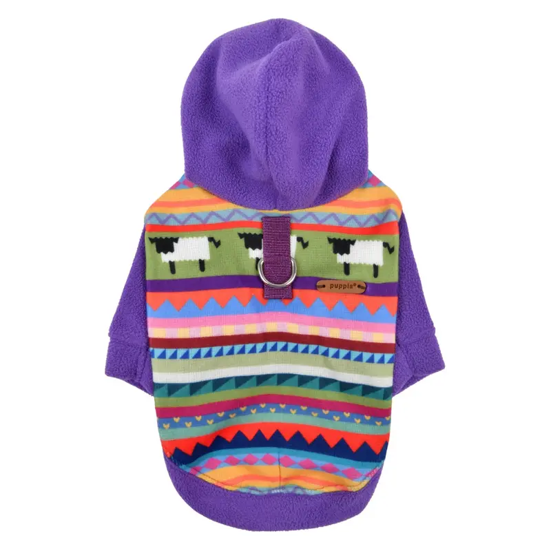 Puppia Kosa Harness Dog Hoodie - Purple