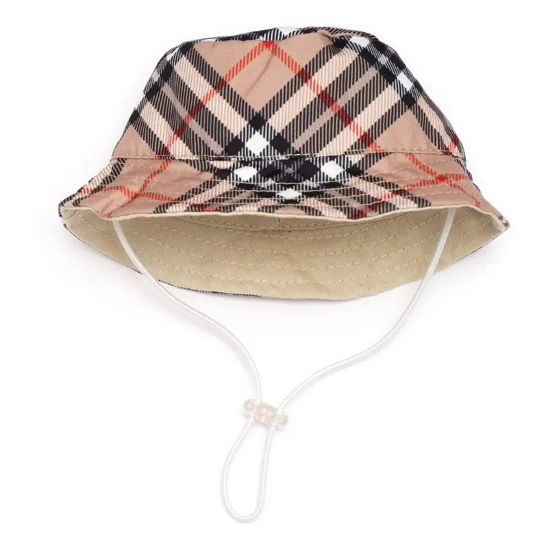 Worthy Dog Bucket Dog Hat - Tan Plaid