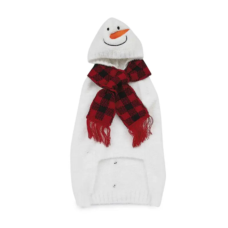 Casual Canine Chilly Snowman Dog Sweater Hoodie