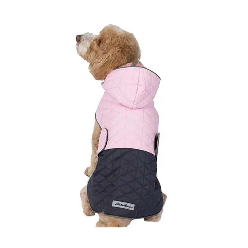 Eddie Bauer Richland Hooded Dog Jacket - Pink/Gray