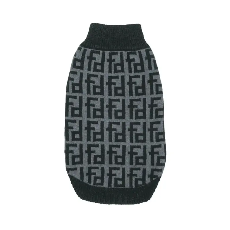 fabdog Designer Dog Sweater - Black Fd