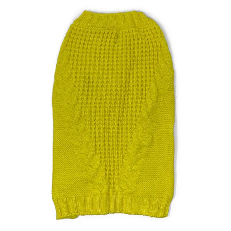 Mix Knit Dog Sweater by Dogo - Yellow