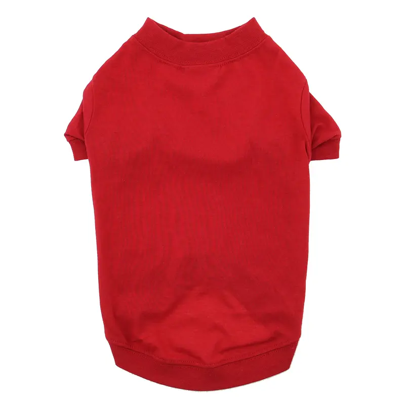 Zack & Zoey Basic Dog T-Shirt - Tomato Red
