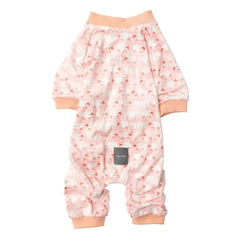 FuzzYard Counting Sheep Dog Pajamas - Peach