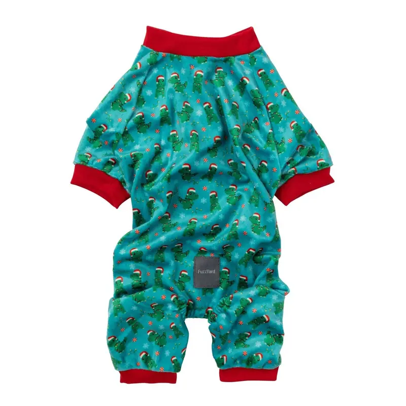 FuzzYard Holiday Dog Pajamas - Tree Rex