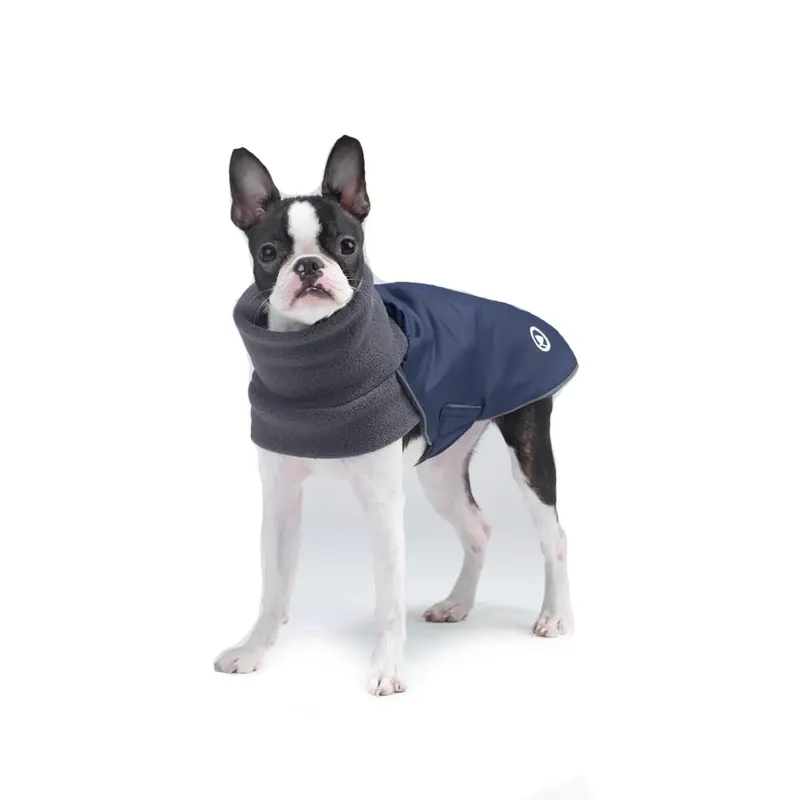 Hot Dogz Waterproof Dog Trench Coat - Blue