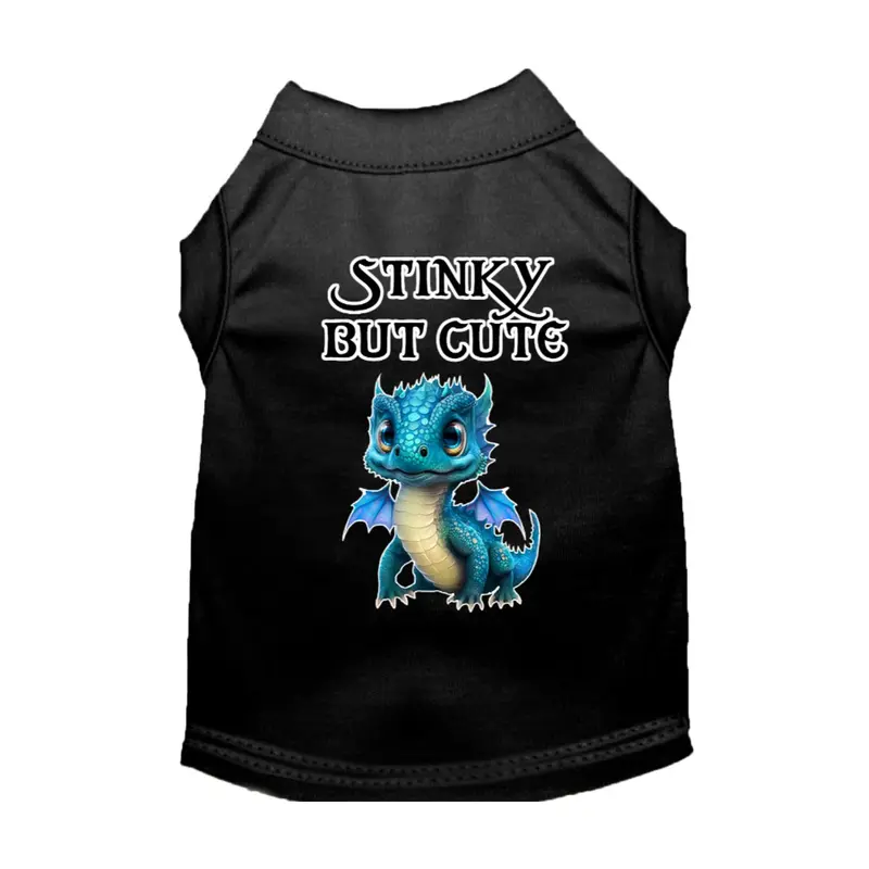 Mirage Stinky but Cute Dragon Dog Shirt - Black