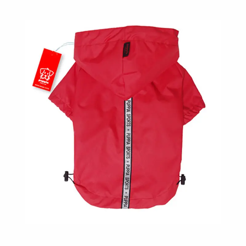 Base Jumper Raincoat Wind Breaker by Puppia - Red
