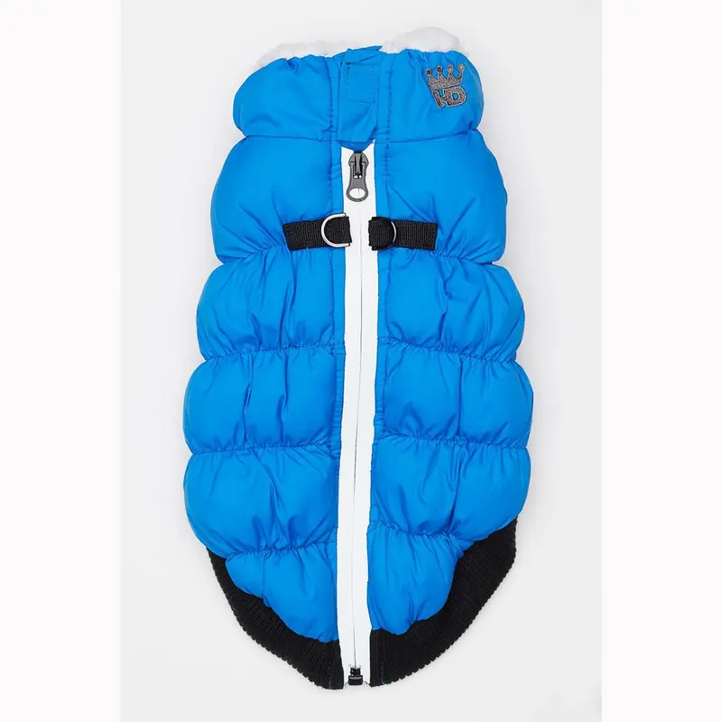 Hip Doggie Crown Puffer Dog Vest - Blue