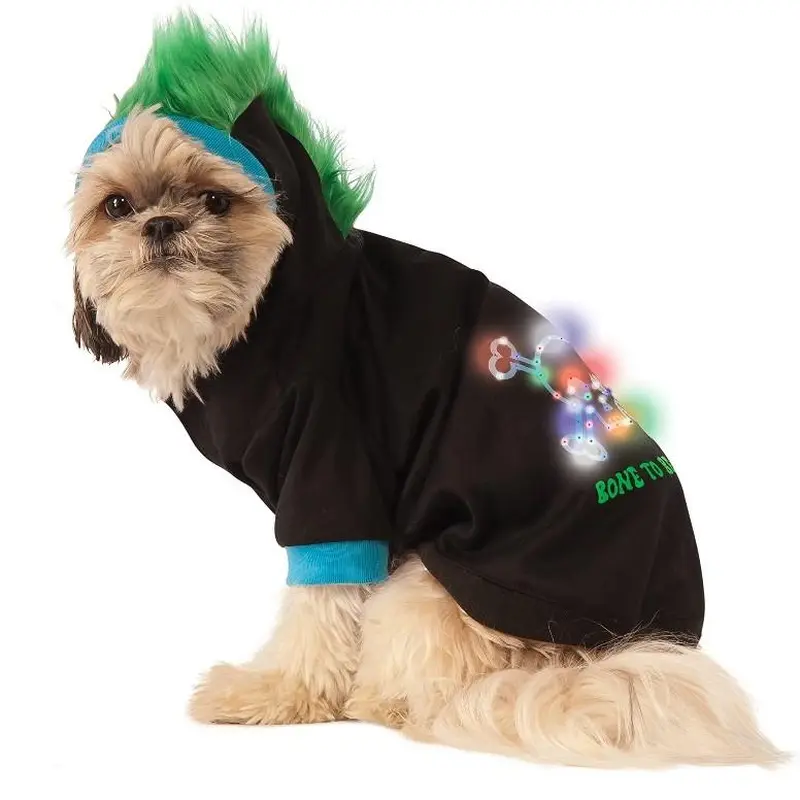 LED Halloween Mohawk Dog Hoodie